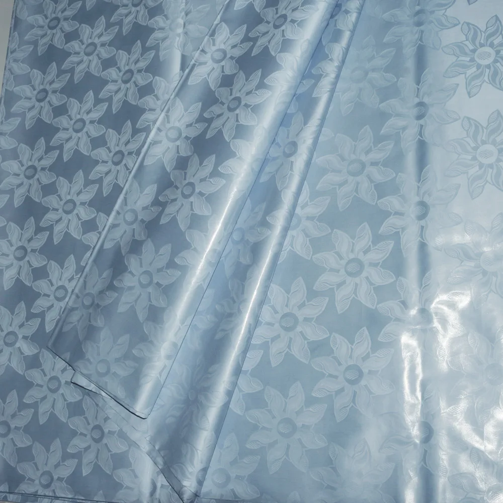 Высокое качество Африканский Базен Riche ткань обычная морская парча ткань 5 метров Топ Tissu Африканский бассейн Getzner для платья материал