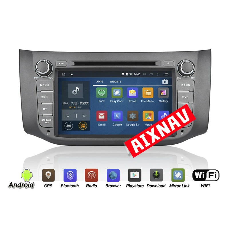 Excellent GPS Navigator Car DVD Player Car Stereo with Display Auto Radio Bluetooth Car Multimedia Player for Nissan Sylphy 2012-2015 4