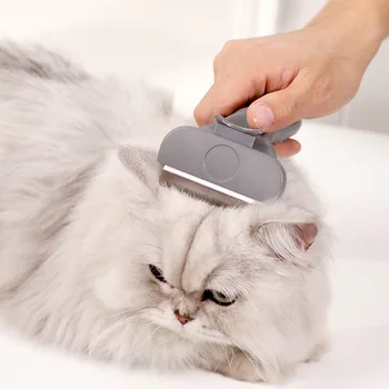 

Steel Needle Hair Comb Pet into Cat Kittens Beauty Comb Dog Grooming Self-Cleaning Pet Comb pet grooming supplies cat brush