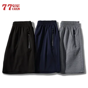 

Fitness Shorts Mens Casual Plus size 7XL Elastic summer Beach Short Pant Male Breathable Quick-drying Shorts Tether Run bermuda
