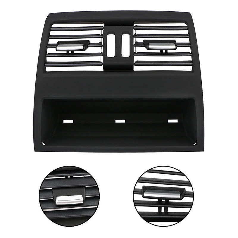 cheap stable performance Car accessory Rear Central Console Fresh Air Outlet Grille Black plastic Cover For B MW 5 F10 F11