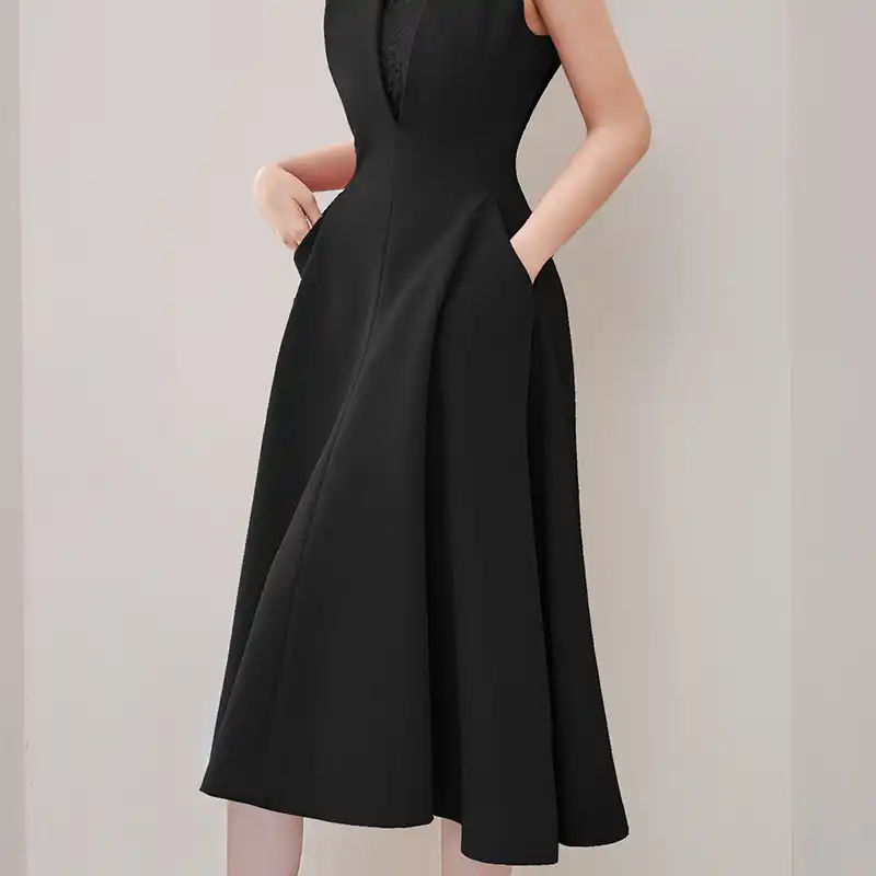 fit and flare formal gown