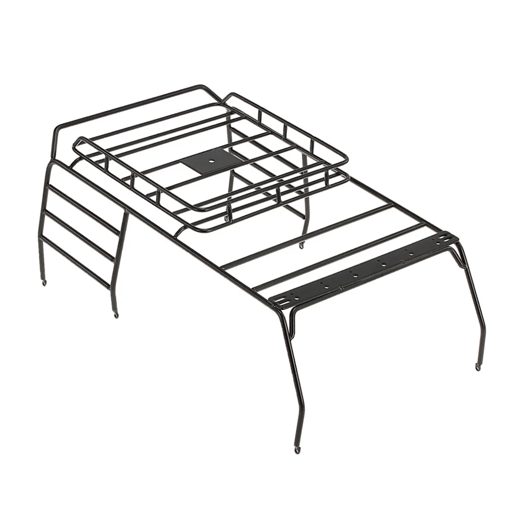 1/10th RC Rock Crawlers Body Roof Rack Metal Luggage Carrier for Axial SCX10