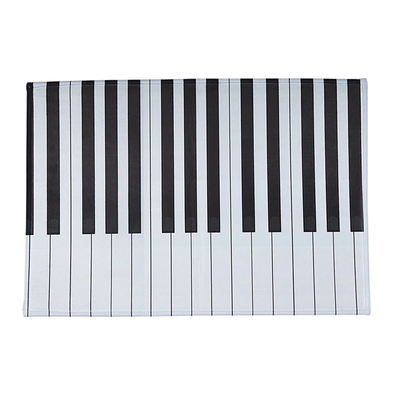 Коврик для фортепианных ключей с рисунком нот, коврики для дома, двери, коврики, животные, камень, дерево, водонепроницаемые, цветные, бьющиеся, коврики для кухни, домашний декор, ремесла 40