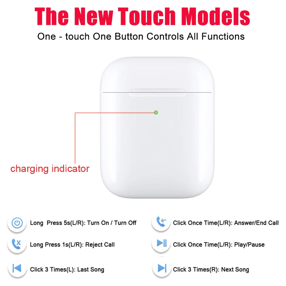 2020 NEW i9000 TWS pro 1:1 In-ear H1 Aire 2 Bluetooth Earphone Mini Wireless Earbud Headphone Aire2 Headset PK i90000 TWS i1000