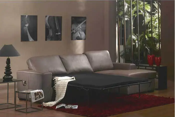 

Living Room Sofa bed minimalist modern sofa / sofabed real genuine cow leather sectional sofa muebles de sala moveis para casa