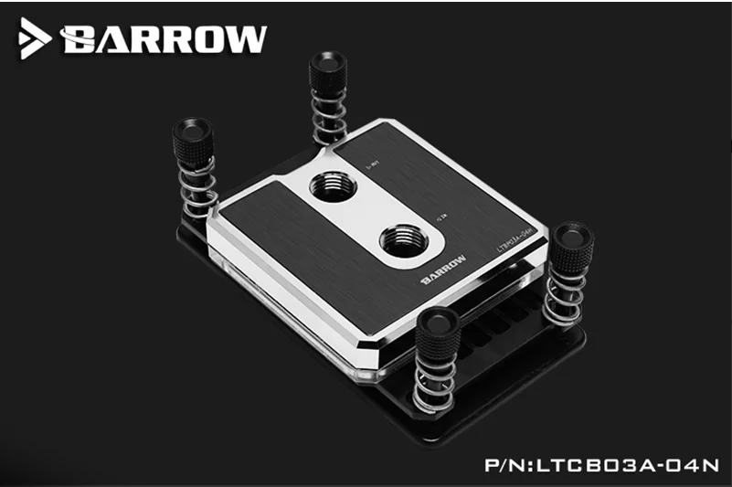Для Ryzen AM3/AM4 композитный Процессор индикатор расхода воды, POM/БАРСС вверх по желанию, производительность, Никелированное покрытие 2,0 5v 3pin, Microwaterway блок, курган LTCP03A-04N