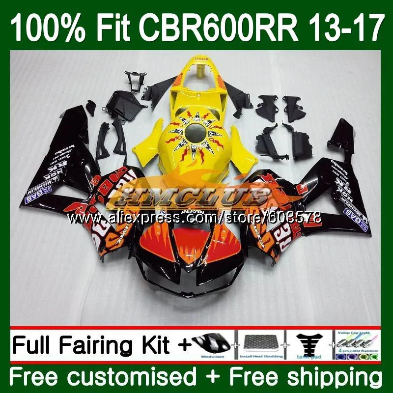 Литья под давлением для HONDA CBR600RR 2013 Repsol orange 82CL. 5 CBR 600RR 600 RR CBR600 RR F5 13, 14, 15, 16, 17, обтекатель