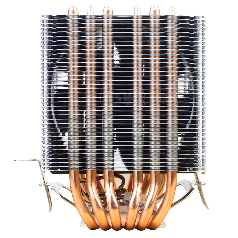 Tubo de Calor Ventilador para Intel Cobre Puro Radiador 90mm 4pin Pwm Silencioso i3 i5 i7 Amd3 Am4 2011 X79 X99 Ventilador 6 Cpu - Imagem 2