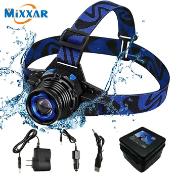 

ZK50 Rechargeable LED Headlamp Rotary zoom 3 Modes Q5 Waterproof High Brightness Built-in Lithium Battery LED Headlight Climb