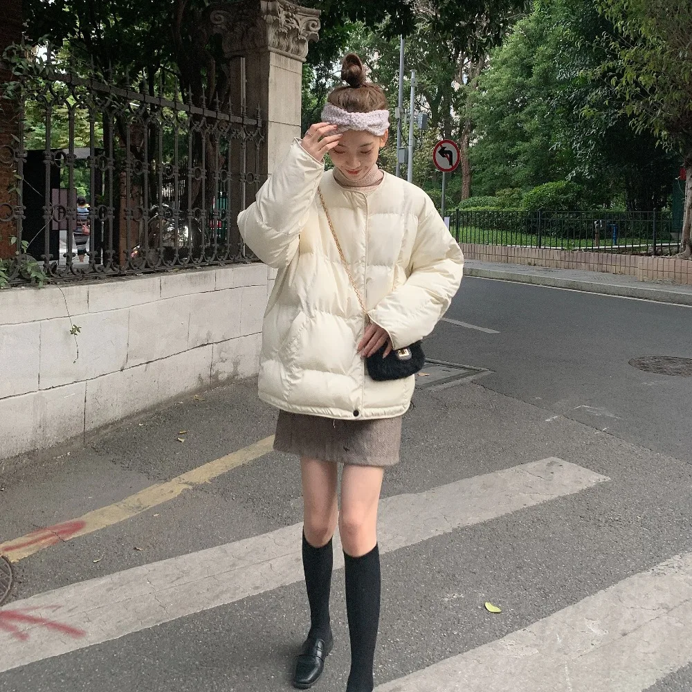 Чужой Kitty Chic утолщенный оверсайз стильная модная зимняя одежда всех размеров, теплый, женский, свежее высокое качество Повседневное свободные пальто бывает 2 типов