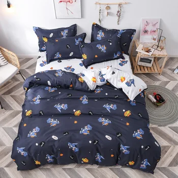 

Dropshipping Bedding Sets Pineapple Duvet Cover3/4pcs Cartoon new fashion Bed sheets Single Twin Full Queen Sizes Jurassic Park