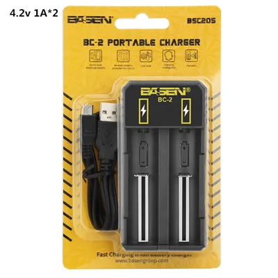 BC-2 Батарея Зарядное устройство 18650 26650 21700 Li-Ion Батарея Смарт Зарядное устройство с Зарядное устройство EU USB кабель литиевая батарея 5В 2A настенные адаптеры - Цвет: BC-2