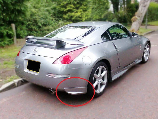 Автомобиль-Стайлинг Nismo Стиль версия 1 Стекловолокно Задний бампер Плюется FRP стекловолокно разветвитель аддон Дрифт обвес комплект для Nissan 350Z Z33