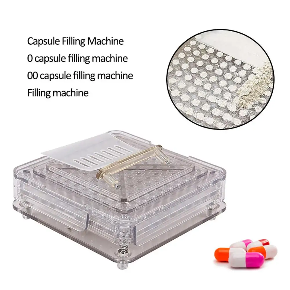 

0#/00#-100 holes Acrylic capsule filling board/capsule filling device/Manual Capsule filling machine, manual encapsulator