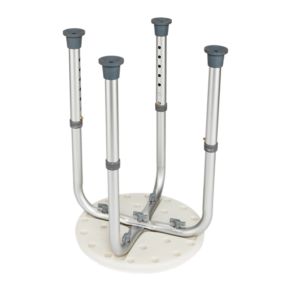 

7 Levels Adjustable Round Shower Stool Aluminum Alloy Chair for Elderly QP2