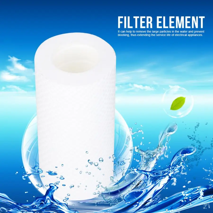 10Pcs PP Cotton Tap Water Filter Element Washing Machine Filter Tap Filter Cotton for Faucet Water Filter