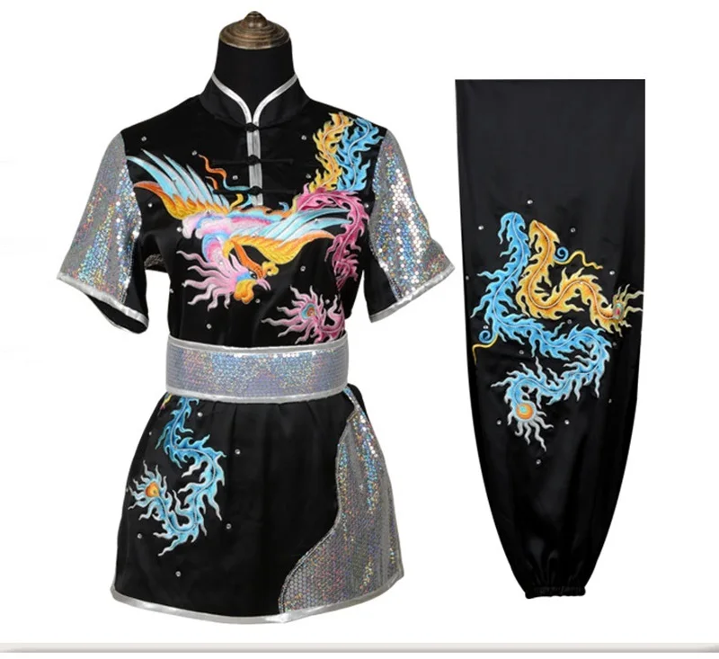 Wushu Clothing Martial Arts Uniform Embroidery Wing Chun Chinese Kungfu Uniform Wushu Staff Shaolin Kung Fu Uniform FF2249