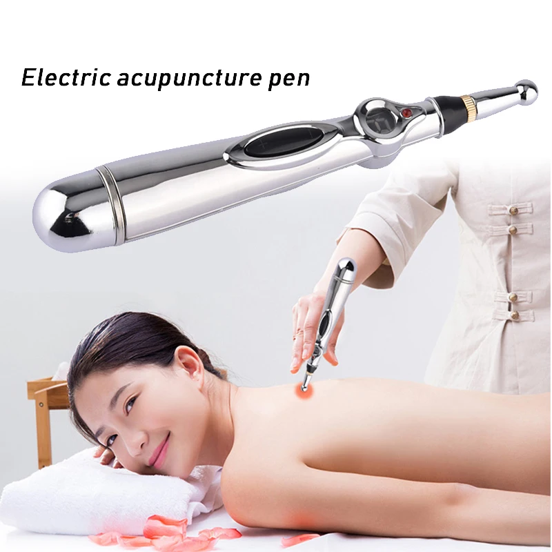 Electronic Acupuncture Pen Meridian Therapy Stimulator Acupoint Trigger Poit Massager Relief Pain Head Back Neck Leg Massager