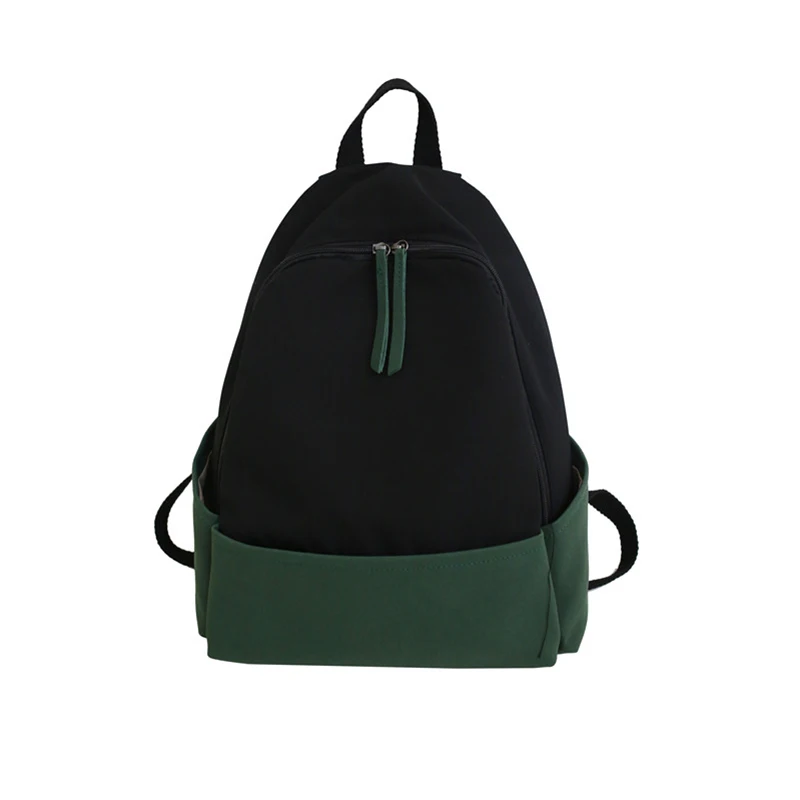 

Waterproof Backpack Contrast Color With Open Casual Bag Youth Student Bag Multi-function Travel