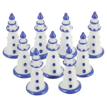 

Decorative Adorable Practical Creative Landscaping Decor Resin Lighthouse Lighthouse Ornaments Mini Lighthouses