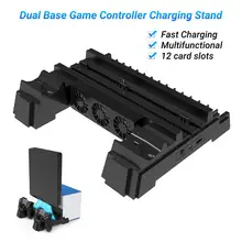 

HBP-360 Charging Dock Heat Dissipation Fast Charging Multifunctional Dual Base Game Controller Charging Stand for PS4 SLIM PRO