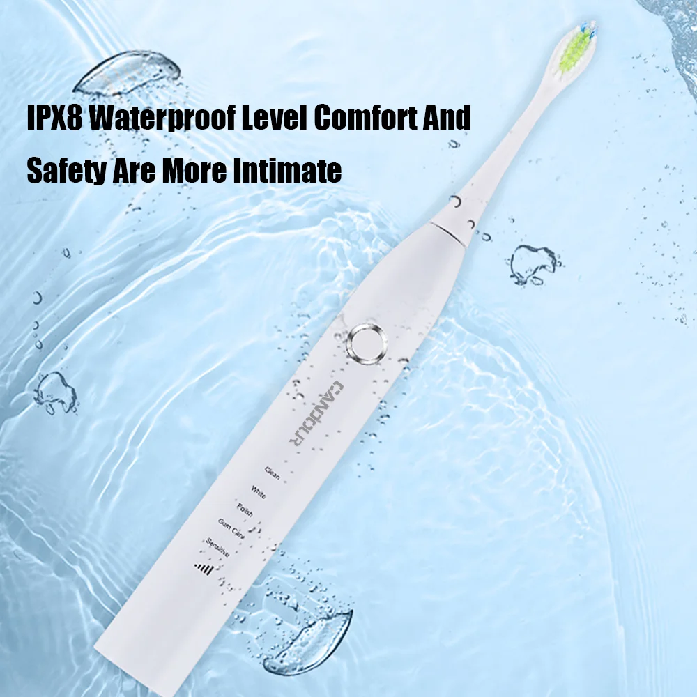 Звуковая электрическая зубная щетка CANDOUR CD 5168 перезаряжаемая IPX8