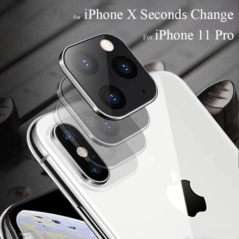 Modified Sticker Camera Lens Seconds Change Cover For Iphone X Xs Max To Fake Camera For Iphone 11 Pro Max Glass Protector Screen Protectors Aliexpress