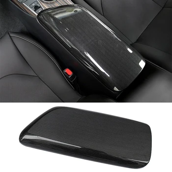 

DWCX Carbon Fiber Style ABS Car Interior Center Armrest Storage Box Cover Trim Moulding fit for Toyota Camry 2018 2019