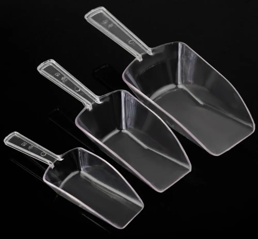

3pcs/set Plastic Ice Scoops Shovel Candy Ice Sugar Buffet Tools Party Kitchen Scoops Ice Set Bar Gadget For Wedding Scoops G1K6