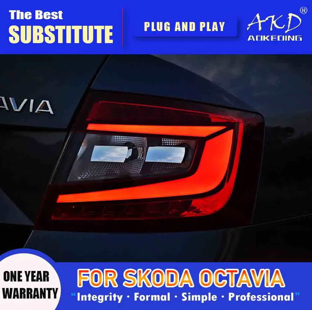 Akd Tail Lamp For Skoda Octavia Led Tail Light 20152017 Octavia Rear