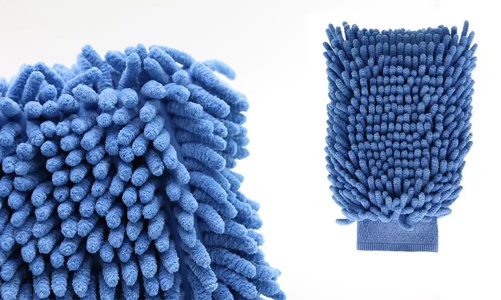 Детализация автомобиля стиральная рукавица односторонняя синель перчатка для чистки из микрофибры