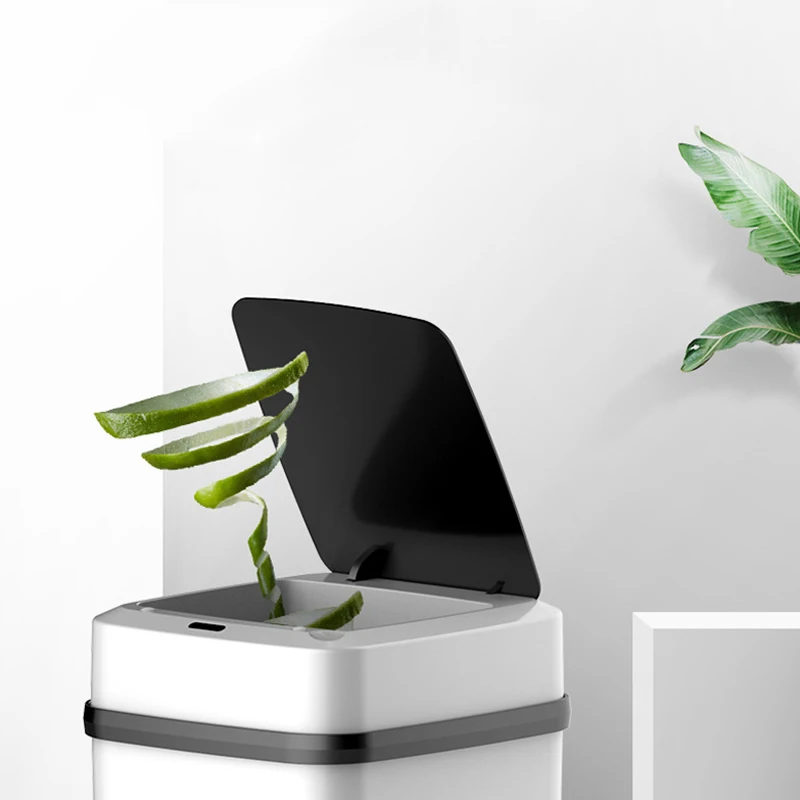 10л USB умная корзина с датчиком автоматическая интеллектуальная мусорная корзина для кухни/спальни/гостиной/ванной комнаты