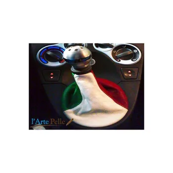 

Fiat panda headphone genuine leather shift lever tricolor
