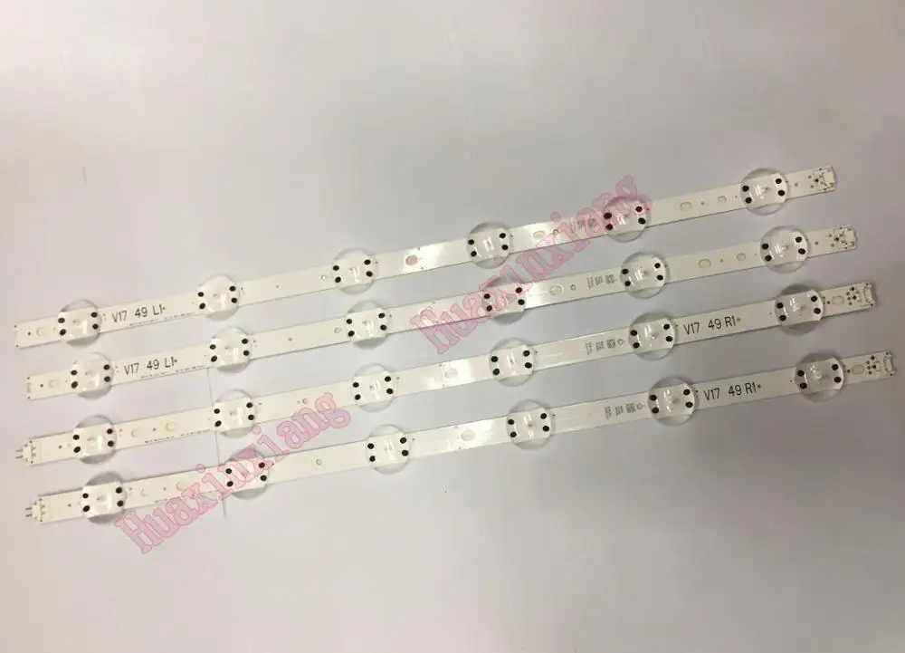 20 шт./лот 4" 49 дюймов ТВ светодиодный полоски светильник бар V1749R1/V1749L1 чехол для объективов 49 дюймов LG LC490DUE 6916L-2862A/2862B/2863A/2863B ЖК-дисплей Подсветка
