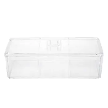

Portable transparent Clear Organizer Holder Cotton swab Makeup Pads storage box desktop Case for Cosmetics Jewelry 634D