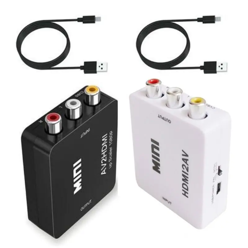  HD-MI per Adattatore Av Cavo Del Convertitore Cvbs 3RCA 1080P Audio Video Composito per La Tv