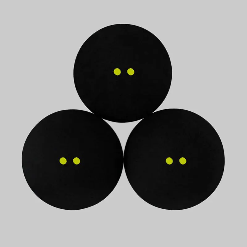 

Competition Squash Ball Two-Yellow Dots Low Speed Sports Balls Professional