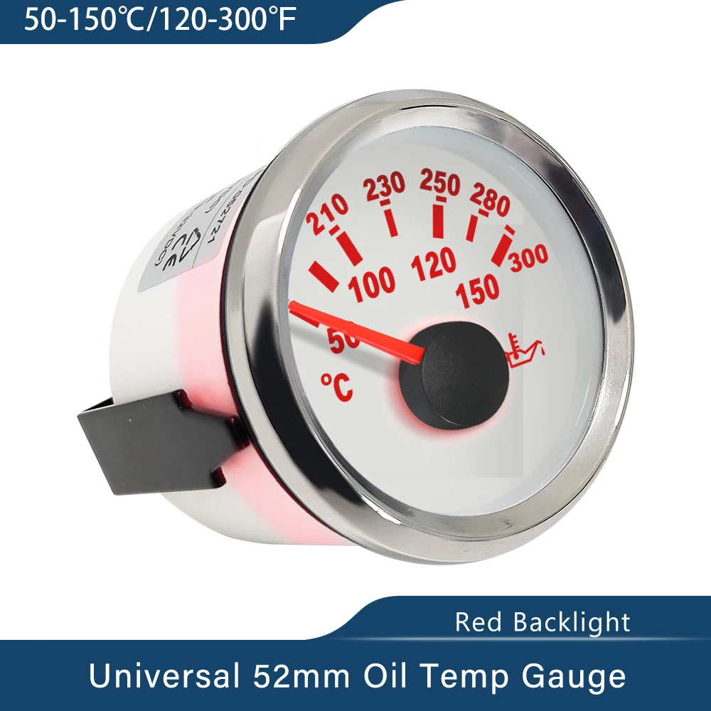 Temperatuurmeter 150°C 12V 52 mm | Huis buitendiameter: 52 mm