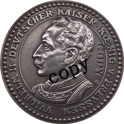 Копия монеты 2 Mark 28 мм German 1913 | Дом и сад
