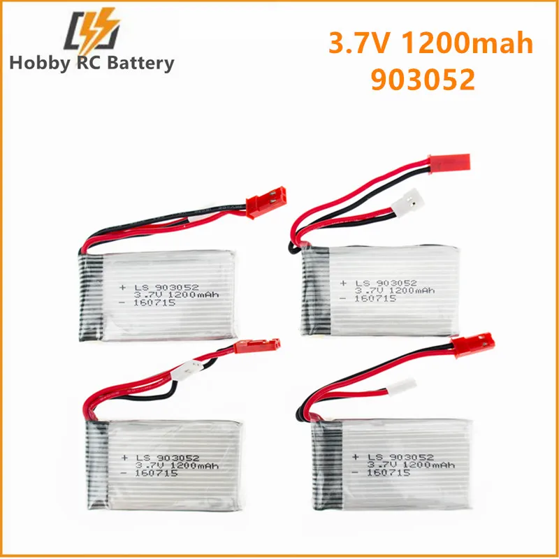 Литий-полимерный аккумулятор 3 7 В 1200 мАч для квадрокоптера Syma X5SW X5SC M18 H5P RC |