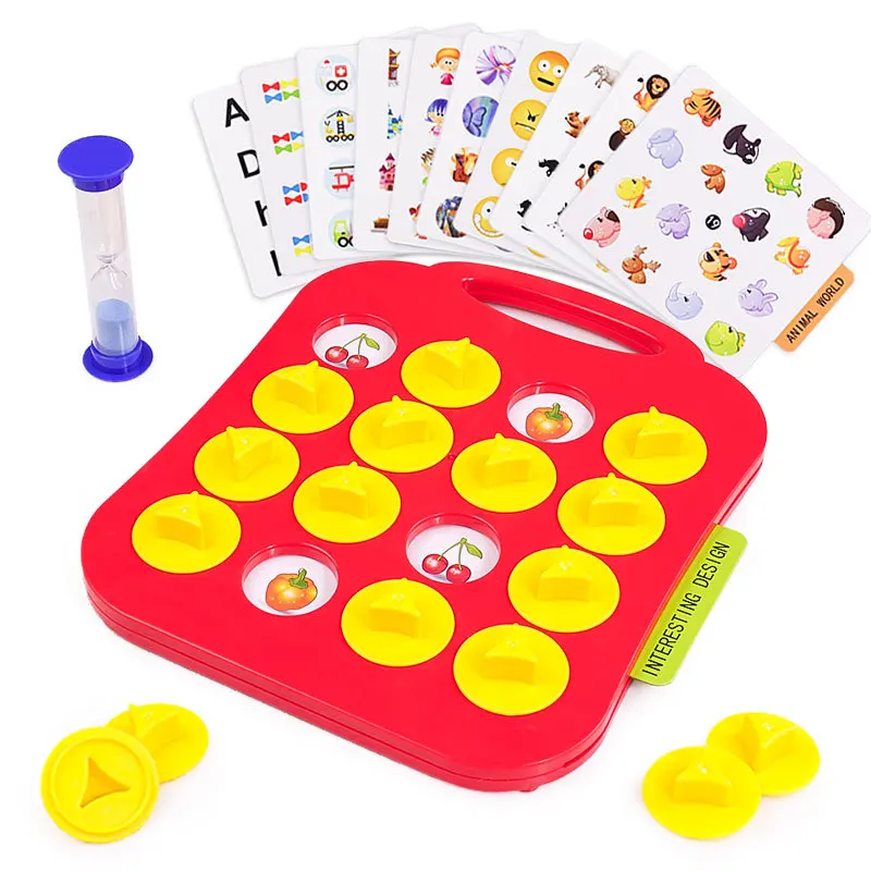 Детская обучающая парная игра с памятью для раннего образования, Интерактивная игрушка для родителей и детей, шахматная головоломка, игрушки