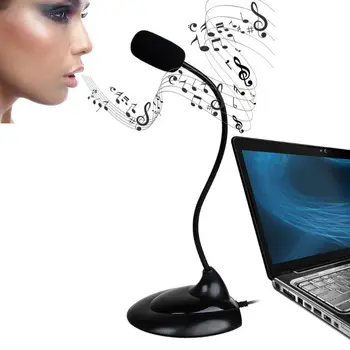 

SM-008 Adjustable Computer Microphone Gaming Chatting Speech Mic with Control Switch for PC Laptop Desktop Computers