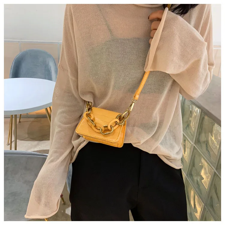Сумки через плечо с крокодиловым узором для женщин маленькая цепочка маленькая дамская сумочка из искусственной кожи женские сумки дизайнерские вечерние сумочки