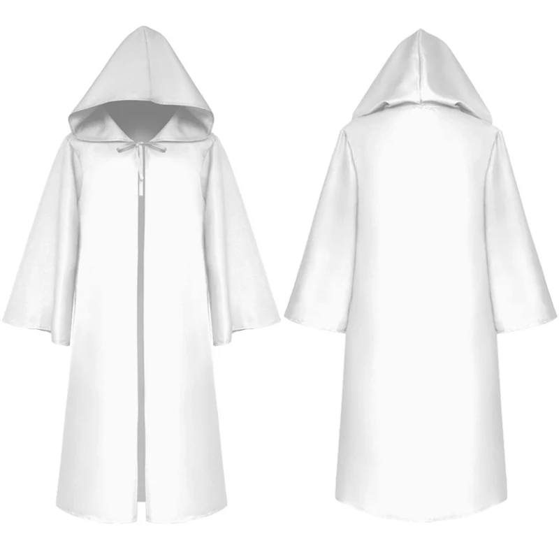 Adult Kids Hoodie Cape Cloak Robe Halloween Vampire Witch Wizard Cosplay Costume