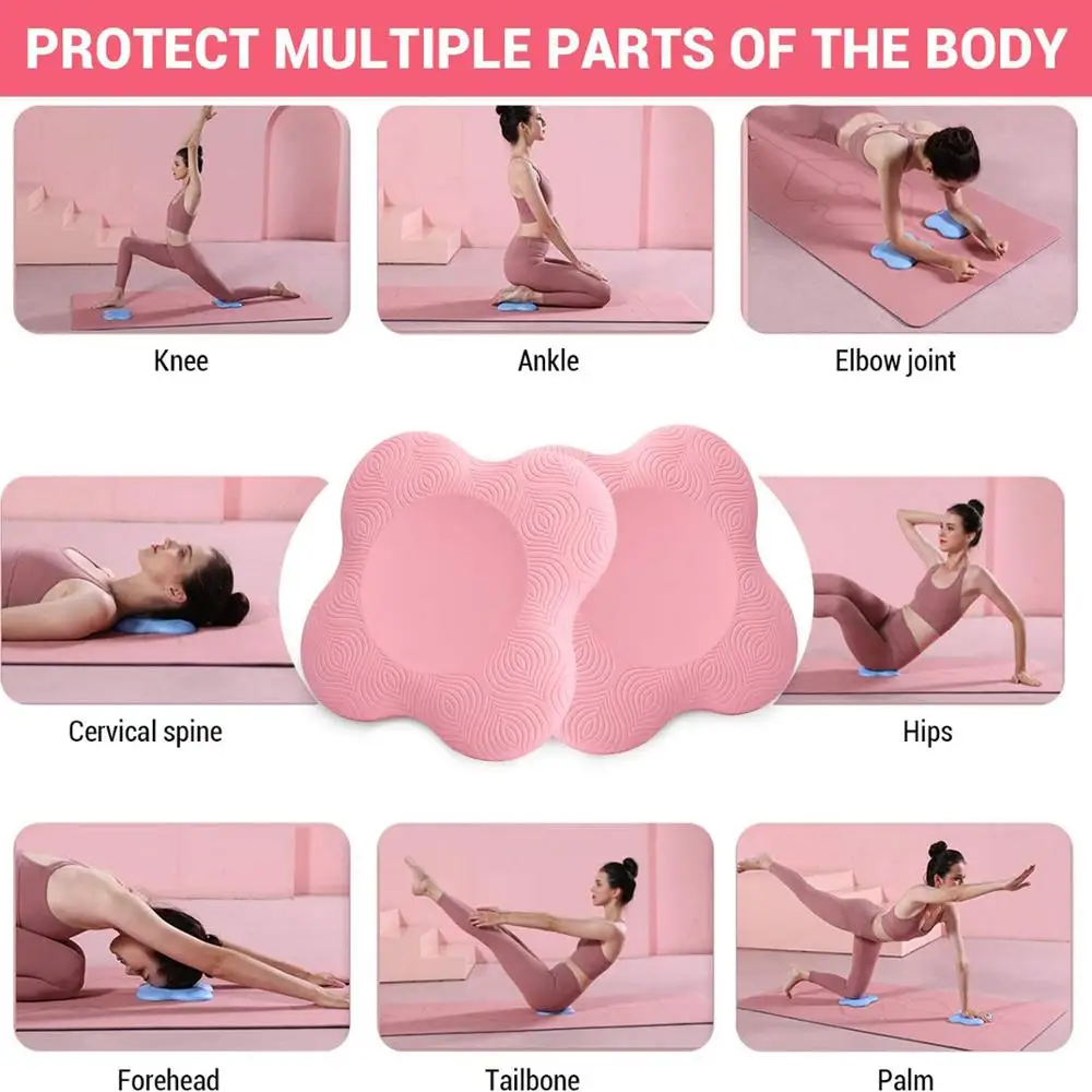 

2PCS Yoga Knee Pad, Anti Slip Foam Yoga Kneeling Pad, Comfortable Yoga Support Pad, Sports Balance Cushion for Protecting Knee