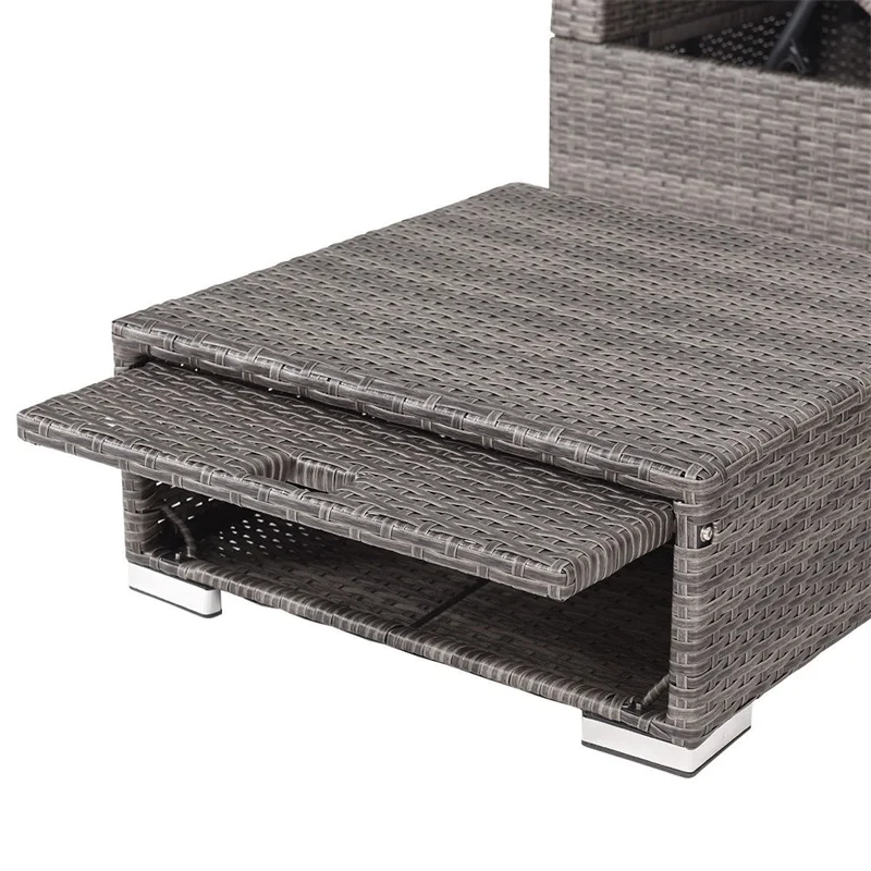 3 Pcs Steel Frame Adjustable Seat Rattan Wicker Sofa High Quality Garden Outdoor Furniture Set HW58279+ 3 Pcs Steel Frame Adjustable Seat Rattan Wicker Sofa High Quality Garden Outdoor Furniture Set HW58279+