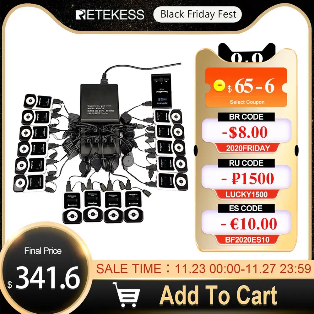 RETEKESS T130 Tour Guide System Wireless