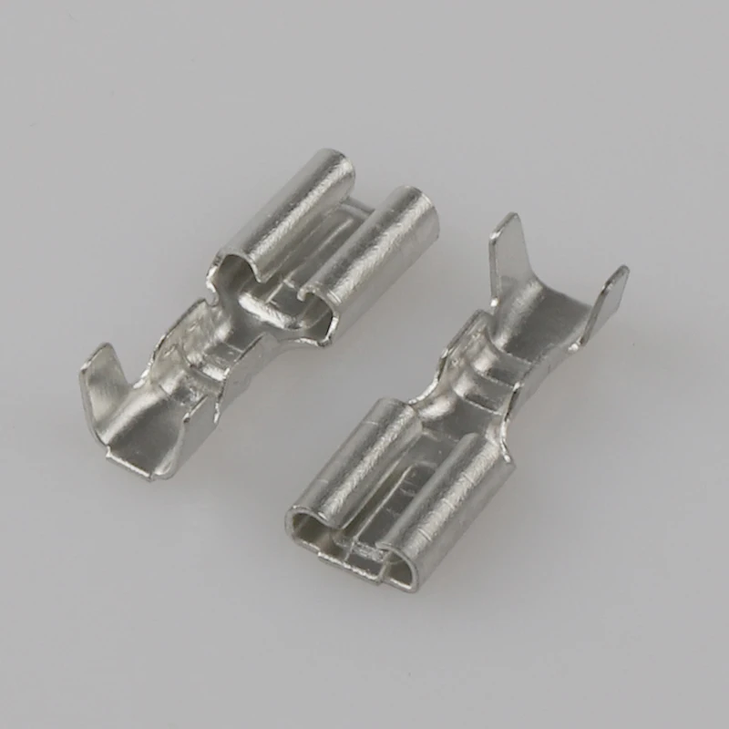 

100pcs 3.8 Inserting spring thickness 0.3 mm cold compression wiring terminal connector DJ 622-D 3.8 Aa2