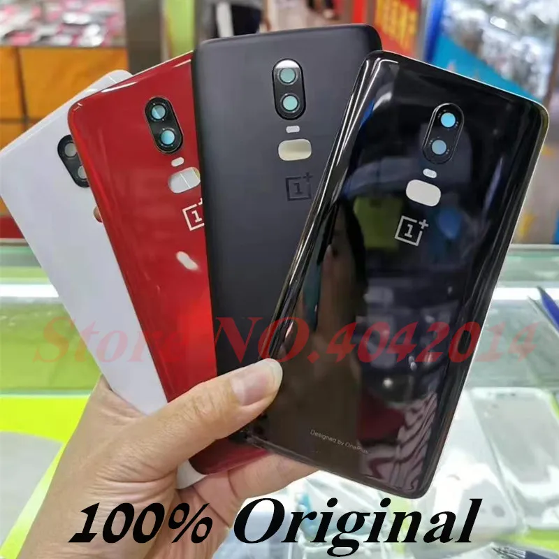 Оригинальный Корпус для Oneplus 6 Крышка батарейного отсека A6000 1 + стеклянная задняя